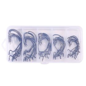 Outdoor Fishing Cranked Stripers Hook Set - Black - Fishing Hooks