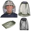 Insect Proof Mosquito Proof Cap; Soft Durable Fly Screen Protector Travel Camping Fishing Breathable Sunshade Cap - Black
