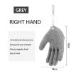 Fishing Gloves Anti-Slip Protect Hand from Puncture Scrapes Fisherman Professional Catch Fish Latex Hunting Gloves Left/Right - Right Grey3 - CN
