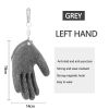 Fishing Gloves Anti-Slip Protect Hand from Puncture Scrapes Fisherman Professional Catch Fish Latex Hunting Gloves Left/Right - Left Grey4 - CN