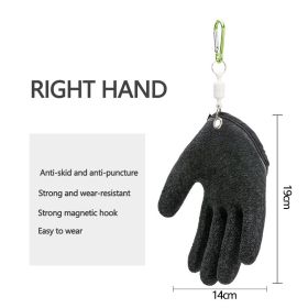 Fishing Gloves Anti-Slip Protect Hand from Puncture Scrapes Fisherman Professional Catch Fish Latex Hunting Gloves Left/Right - Right1 - CN