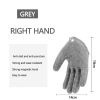 Fishing Gloves Anti-Slip Protect Hand from Puncture Scrapes Fisherman Professional Catch Fish Latex Hunting Gloves Left/Right - Right Grey - CN