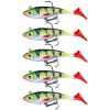 T-Tail Lead Fishing Lure Set for Outdoor Fishing - Green - 5Pcs/Set