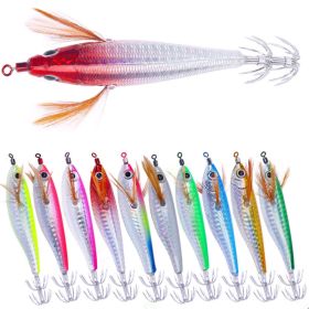 Bionic Faux Fishing Lures Set with metal Hook - Multi-Color - 10Pcs/Set