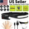 Headlamp USB Rechargeable Headlight Torch Work Light Bar Head Band Lamp