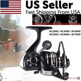 12BB Metal Spinning Fishing Reel 5.2:1 Freshwater Saltwater Left Right Hand Reel - AC3000