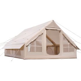 Inflatable Tents for Camping, 5-8 Person Easy Setup Blow up Tent with Hand Pump