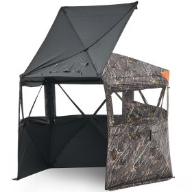 6-7 Person Portable Hunting Blind Ground Deer Duck Blind with Carrying Bag - Default