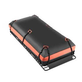 VEVOR Roof Rack Basket, 84 x 39 x 4.1 in, Universal Rooftop Cargo Carrier with 7.9 x 3.9 x 10.2 in Cargo Bag, Net, Ratchet Straps