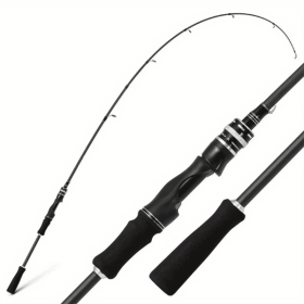 Fishing rod, carbon fiber design, with guide ring, ergonomic handle, suitable for seawater, light and sensitive