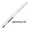 Lure Fishing Rod 180 Cm/6 Ft Carbon Fiber Casting Spinning Rod 2 Section Pole Bass - 180 cm/6 ft