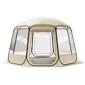 Pop up Bubble Tent, 12 x 11.1 ft Waterproof & UV-Resistant, Clear Camping Tent Shelter