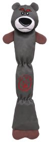 Pet Life Extra Long Dura-Chew Reinforce Stitched Durable Water Resistant Plush Chew Tugging Dog Toy - Grey