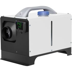 VEVOR Diesel Air Heater 8KW Parking Heater 12V Truck Heater, One Air Outlet, with Black LCD Switch, Remote Control, Fast Heating Compact Diesel Heater