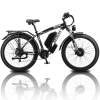 Electric Bike KETELES 48V 23AH Dual Motor 1000W*2 26"*4.0 MTB - white