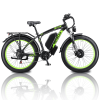 Electric Bike KETELES 48V 23AH Dual Motor 1000W*2 26"*4.0 MTB - green