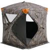 Hunting Blind, 270° Ground Blind, 1-2 Person Pop Up Deer Blind for Hunting with Carrying Bag