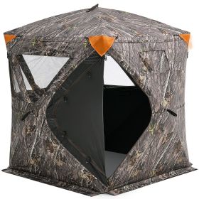 Hunting Blind, 270° Ground Blind, 1-2 Person Pop Up Deer Blind for Hunting with Carrying Bag