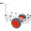 VEVOR Beach Fishing Cart, 350 lbs Load Capacity, Fish and Marine Cart with Two 16" Big Wheels PU Balloon Tires for Sand