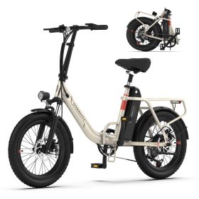Shimano Electric Bicycle - White INVANTI EB11 Electric Bike  500W Folding Bike 48V 10.4AH 7S