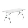Portable Folding Camping Table with Carrying Handle for Picnic - White