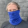 Hemless Neck Gaiter Face Mask for Fishing & Outdoor Activities - Blue
