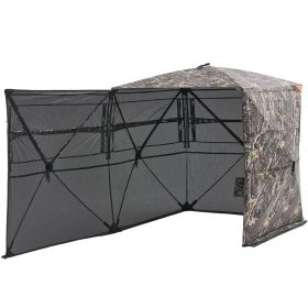 Portable Hunting Blind See Through Ground Deer Blinds 2-3 Person Carrying Bag - 58 x 58 in