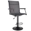 Hunting Chair, 360° Silent Swivel, Lightweight Blind Chair, Heavy-Duty Steel Frame Ground Stool Seat, with Padded Armrests, Height Adjustable