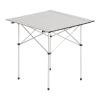 Folding Portable Camping Table Aluminum Outdoor Picnic Roll up Table Carry Bag - 28 inch - Silver