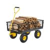 900 Lbs Heavy Duty Steel Garden Cart, Garden Wagon Cart on Wheels