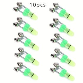10/ 40 PC LED Night Fishing Bite Bait Alarm 2 Bells Light Rod Tip Clip Alert Ring - 10PCS