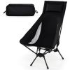 Versatile Folding Camping Chair - Rustproof Aluminum Poles (0.63" Thick), Fits Hiking/Barbecues/Sports Events, Compact Storage