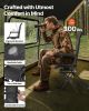 Hunting Chair, 360° Silent Swivel, Foldable Lightweight Portable Blind Chair, Heavy-Duty Steel Frame Ground Stool Seat, with Armrest