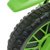 12V Kids Battery-Powered  Motorcycle Dirt Bike with Charging Battery, Training Wheels Green