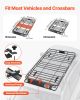 VEVOR Roof Rack Basket, 64 x 39 x 4.1 in, Universal Rooftop Cargo Carrier with 44.1 x 34.3 x 10.2 in Cargo Bag, Net, Ratchet Straps