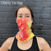 Sports Neck Gaiter Face Mask for Outdoor Activities - Cherry Tie Dye