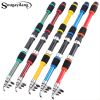 Sougayilang Travel Telescopic Fishing Rod Glass Fiber Fishing Pole - Red