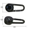 1pc Double-sided Multifunctional Camping Compass; Outdoor Accessories - Champagne
