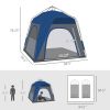 4 Person Pop Up Tent w/ Windows, Doors Carry Bag Included