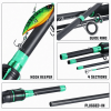 180cm/70.86inch 4 Section Fiberglass Spinner Baitcasting Fishing Rod M Tone Fish Pole Carp Fishing Tackle Accessories