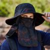 Waterproof Sun Protection Boonie Hat For Outdoor Safari Fishing Hunting Hiking Gardening - Tangerine