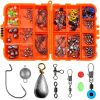 Fishing Accessories Kit With Box - Tangerine 165pcs