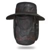 Waterproof Sun Protection Boonie Hat For Outdoor Safari Fishing Hunting Hiking Gardening - Tangerine
