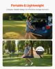Folding Portable Camping Table Aluminum Outdoor Picnic Roll up Table Mesh Layer - Default