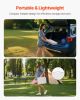2ft Folding Portable Camping Table Aluminum Outdoor Table Adjustable Height - Silver - 24 inch