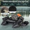 Portable Fishing Boat with 3 Detachable Storage Boxes - Camouflage