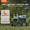 VEVOR fiFishing Cart, 300 lbs Load Capacity, Foldable Fish and Marine Cart with Four 11" Big Wheels Rubber Balloon Tires