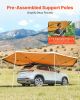 VEVOR 270 Degree Awning, 133 sq.ft Driver Side Vehicle Awning, Waterproof UV50+ Car Side Awnings with Carry Bag