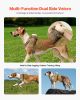 Dog Harness for Large Dogs No Pull Tactical Dog Harness Adjustable Pet Vest - Brown
