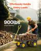 900 Lbs Heavy Duty Steel Garden Cart, Garden Wagon Cart on Wheels